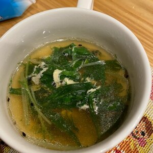 水菜 コンソメスープ